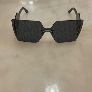 Dior Black Monogram Square Sunglasses